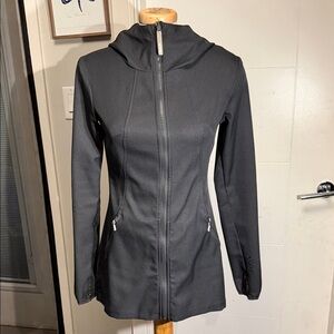 Women's Black Bench Hooded Softshell Rain Jacket